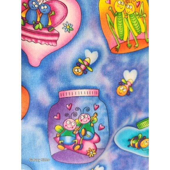 HI Fashion Fabrics Bug Jar & Hearts Cotton Blend Fabric 45" x 36"- 1 yard - Picture 8 of 10